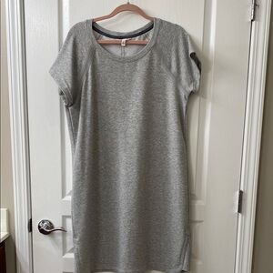 Gray Short Sleeve Dress